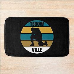 Tebow Ville Tim Tebow Kneeling 85 End for the Jacksonville Jaguars Florida Tebow Time Bath Mat