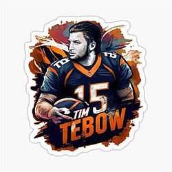 Tim Tebow Denver Broncos Sticker