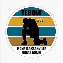 Jacksonville Jaguars Florida Tebow Time Sticker