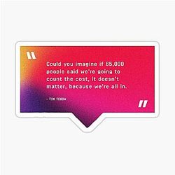 Passion Conference Tim Tebow Christian Quote Sticker