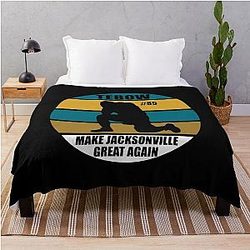 Tim Tebow Kneeling 85 Tight End for the Jaguars Florida Tebow Time Throw Blanket