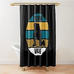 Tebow Ville Tim Tebow Kneeling 85 Tight End for the Jacksonville Jaguars Florida Tebow Time Shower Curtain