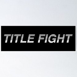 The Break Title Fight Poster RB2411