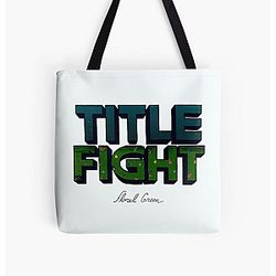 Title Fight Floral Green All Over Print Tote Bag RB2411