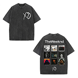 The Weeknd XO Tour Vintage Washed T Shirt Men's Women Pop Music MTMH 2905 Tokyo T-Shirts