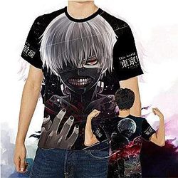 Tokyo Ghoul Double Side Print Milk Silk Fabric T-Shirt