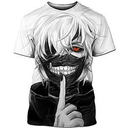 Tokyo Ghoul T-shirt - Hot Sale Ken Kaneki 3D Printed Japanese Anime T-Shirt