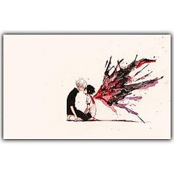 Tokyo Ghoul Poster Merch: Kaneki and Touka Classic Wall Decor