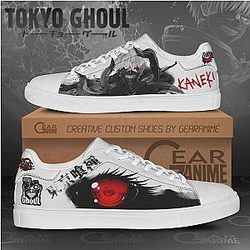Tokyo Ghoul Shoes Merch: Ken Kaneki Skate Shoes