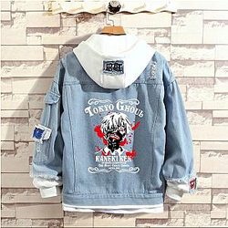 Tokyo Ghoul Jackets - Fashionable Long Sleeves Kaneki Ken Denim Jacket