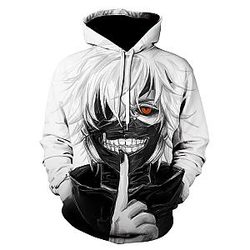 Tokyo Ghoul Hoodie - Ken Kaneki Tokyo Ghoul 3D Printed Hoodies