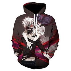 Tokyo Ghoul Hoodie - Ken Kaneki Tokyo Ghoul 3D Printing Hoodies