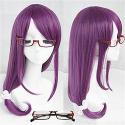 Tokyo Ghoul Cosplay Merch: Rize Kamishiro Purple Wig and Glasses