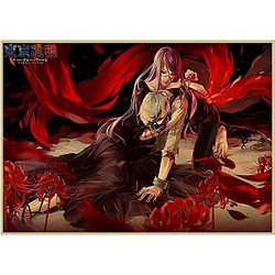 Tokyo Ghoul Poster Merch- Rize and Kaneki Vintage Retro Wall Art