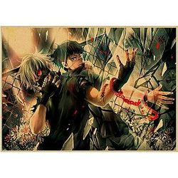 Tokyo Ghoul Poster Merch- Kaneki Vintage Retro Poster