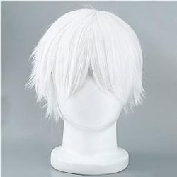 Tokyo Ghoul Wig Merch: Kaneki White Hair Wig