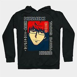 Tokyo Ghoul Hoodie - Graphic Suzaku Nishiki Nishio Tokyo Ghoul Anime Hoodie TP291