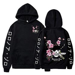 One Piece Classic Hoodies Roronoa Zoro Cherry Blossom Hoodie