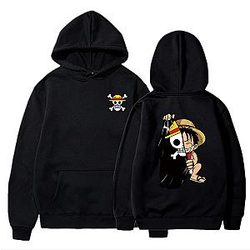 One Piece Classic Hoodies Luffy Pirate Flag Hoodie