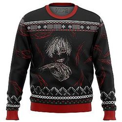 Tokyo Ghoul Ugly Christmas Sweater:  Kaneki from The Dark Side