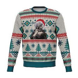 Tokyo Ghoul Ugly Christmas Sweater: Kaneki Christmas Pin Tree