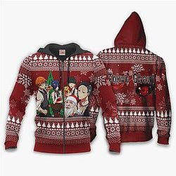 Tokyo Ghoul Character Ugly Christmas Hoodies