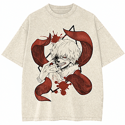 Ken Kaneki Vintage Anime PTTT1504 Washed  Tokyo Ghoul Shirt