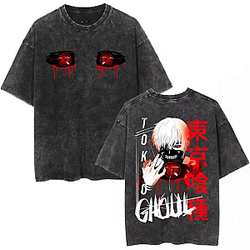 Kaneki Blood Eye Graphic PTTT1504 Washed Tokyo Ghoul Shirt