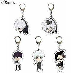 Japanese Anime Tokyo Ghoul Keychain - Lovely Acrylic Pendant Key Ring