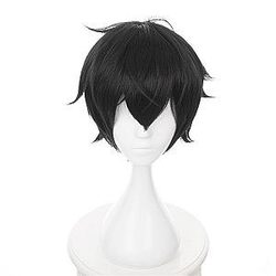 Tokyo Revengers Cosplay - Shinichiro Sano Cosplay Black Short Wig Hair