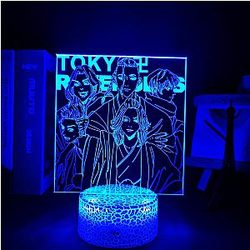 Tokyo Revengers 3D Lamp - Mikey and Draken Light Decor Table Anime Lamp