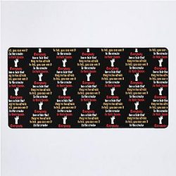 Tom Macdonald Castles lyrics art Premium Desk Mat
