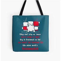 Brainwashed Tom Macdonald Lyrics Art All Over Print Tote Bag