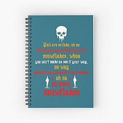 Tom Macdonald Snowflakes lyrics Spiral Notebook