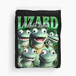 Funny Tom Lizard Cartoon Character Retro Cute Duvet Cover