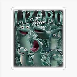 Tom Lizard Portrait  Pixar Movie Sticker Mabel Tanaka Ellen Bear