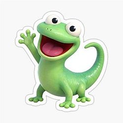 Hello Tom Lizard Sticker