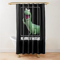 His name is Hoppers Tom Lizard Cute 3D Shower Curtain