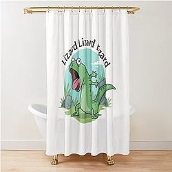 Tom Lizard Hopper Funny Lizard Meme Shower Curtain