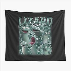 Tom Lizard Portrait Hoppers Mabel Tanaka Ellen Bear Tapestry