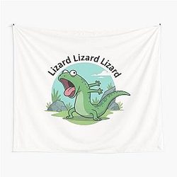 Tom Lizard Funny Lizard Meme Tapestry