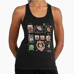 Tom Lizard Funny Hoppers 2026 Racerback Tank Top