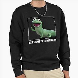His name is Hoppers Tom Lizard Cute 3D  Pullover Sweatshirt