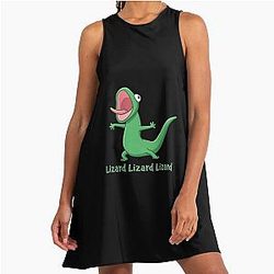 Tom Lizard Funny Meme Hoppers Movie A-Line Dress