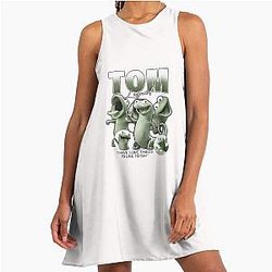 Tom Lizard Hoppers, Funny Tom Lizard Meme A-Line Dress