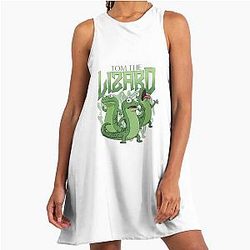 Tom Lizard Hoppers Pixar A-Line Dress Movie