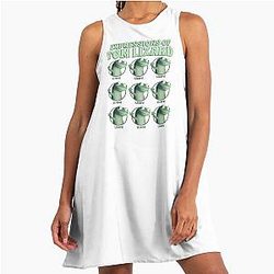 Expressions of Tom Lizard A-Line Dress