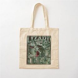 Tom Lizard Portrait Cotton Tote Bag