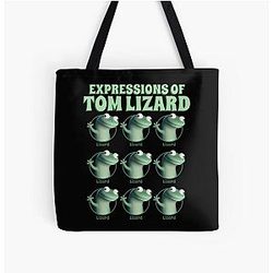 Expressions of Tom Lizard Tote Bag