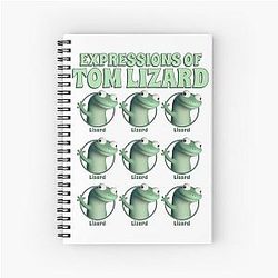 Expressions of Tom Lizard Spiral Notebook